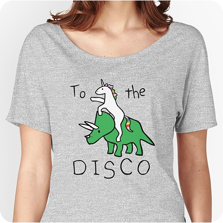 Relaxed fit T-shirt with design of To The Disco